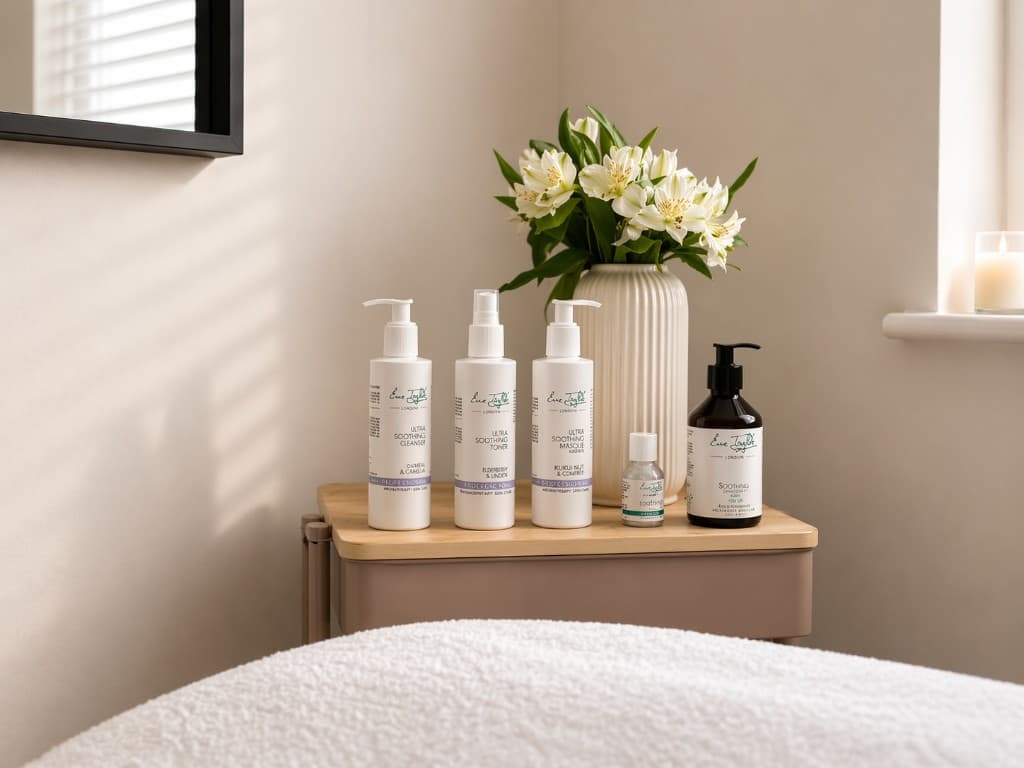 Skincare and soft details prepared for The Reset experience.